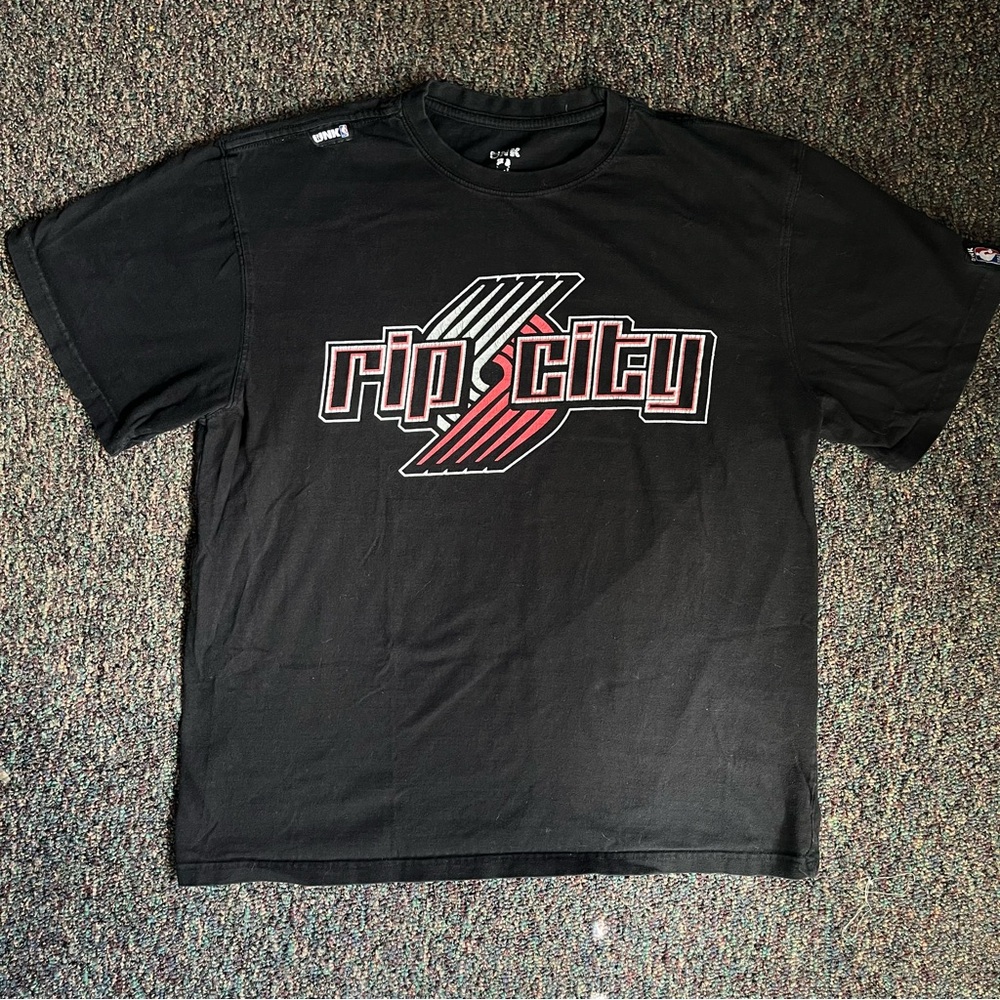 Unk Black Short Sleeve Tee with Graphic Design